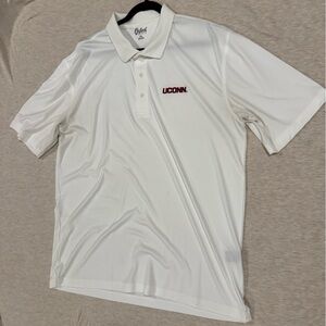 Oxford - White UCONN Polo